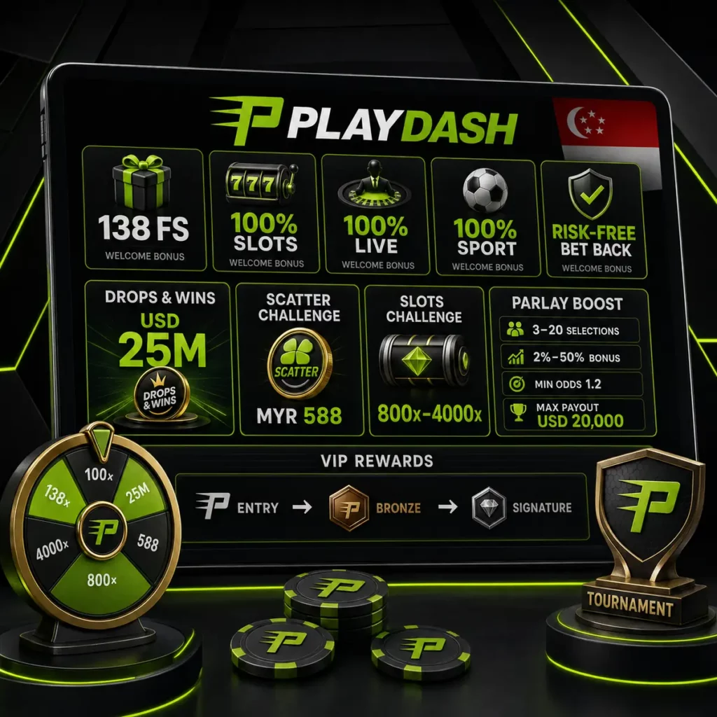 PlayDash welcome bonuses, tournaments, Parlay Boost and VIP rewards