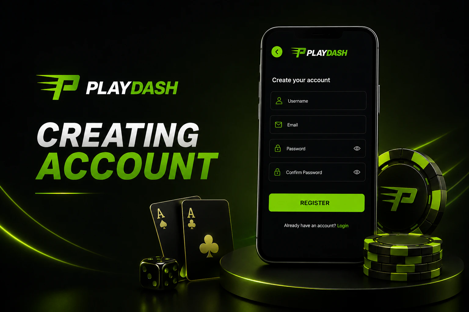 Creating PlayDash Account